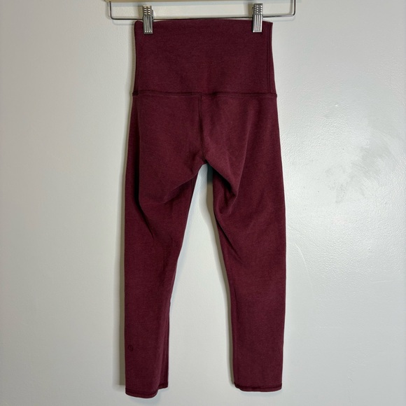 Lululemon Wunder Under Crop *Cotton (Roll Down) Tight Size 2 - Picture 2 of 11